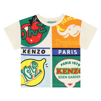 Ivory Logo Fruits T-Shirt