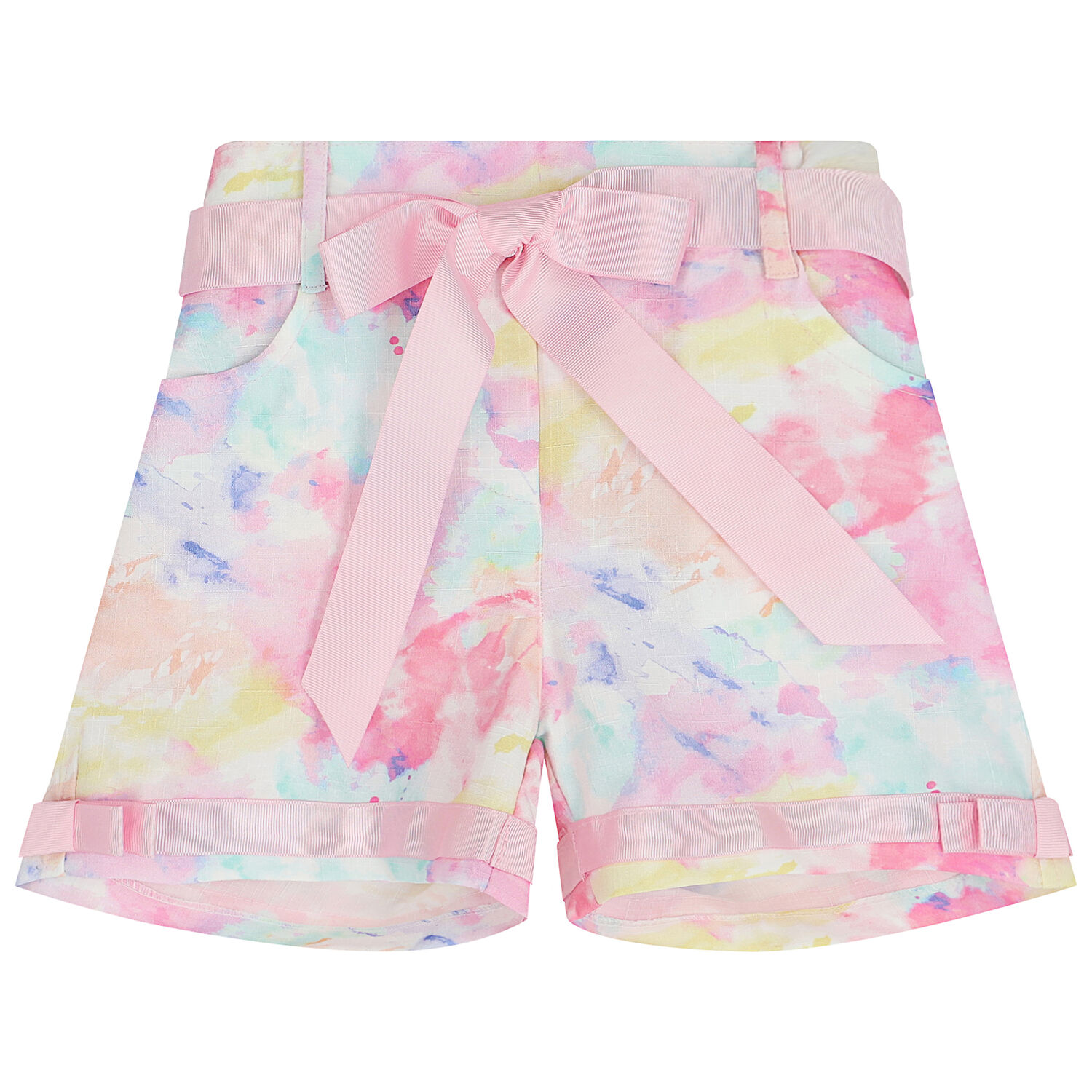 Girls Pink Embellished Shorts Set, 1, hi-res
