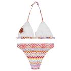 Girls Multi-Coloured Zig Zag Bikini, 2, hi-res