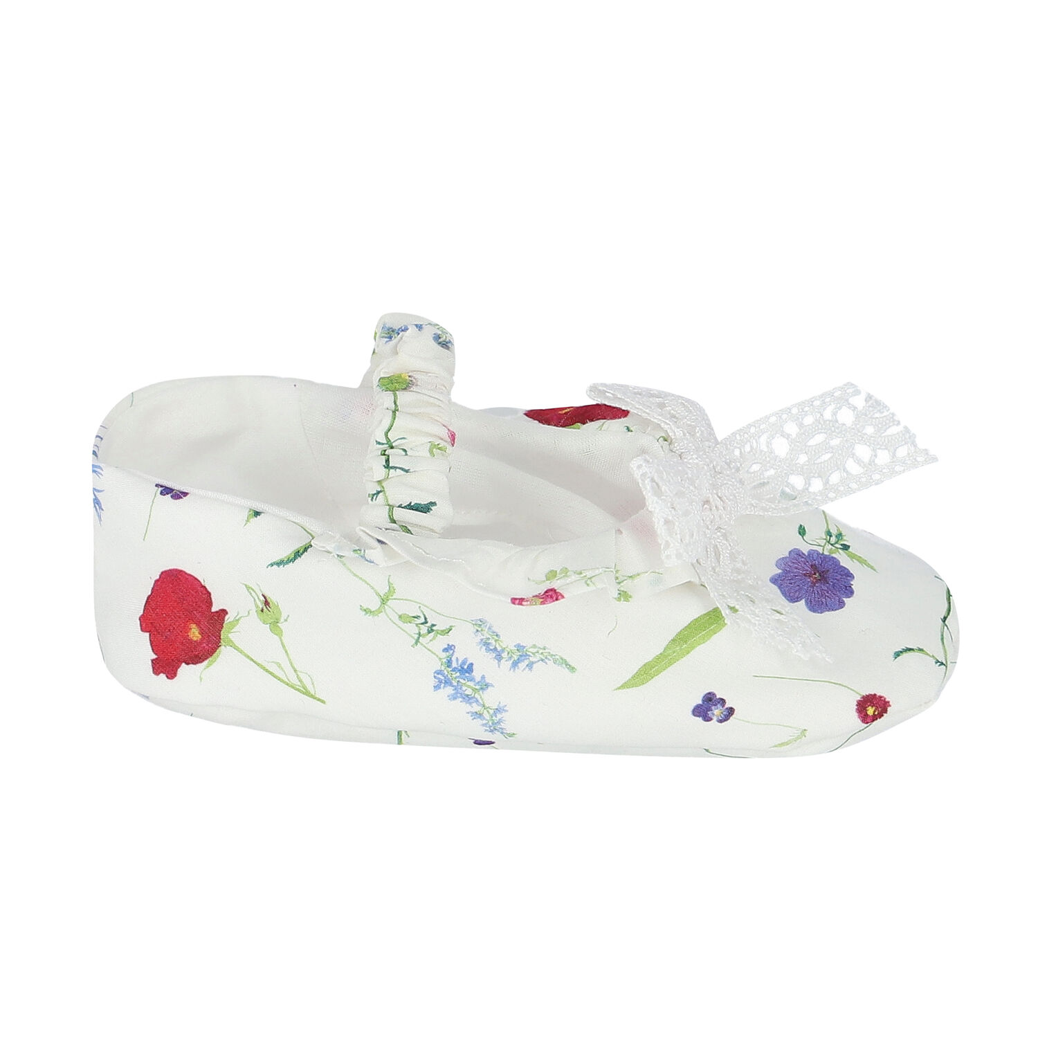 Baby Girls Ivory Liberty Print Shoes, 1, hi-res