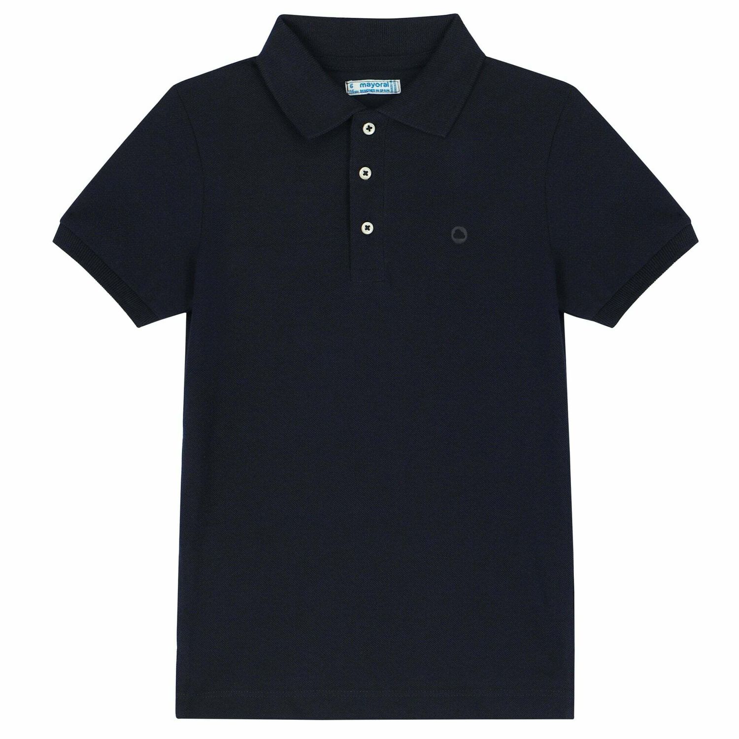 Boys Navy Polo Shirt, 4, hi-res