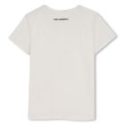 Girls White Ikonik T-Shirt, 1, hi-res