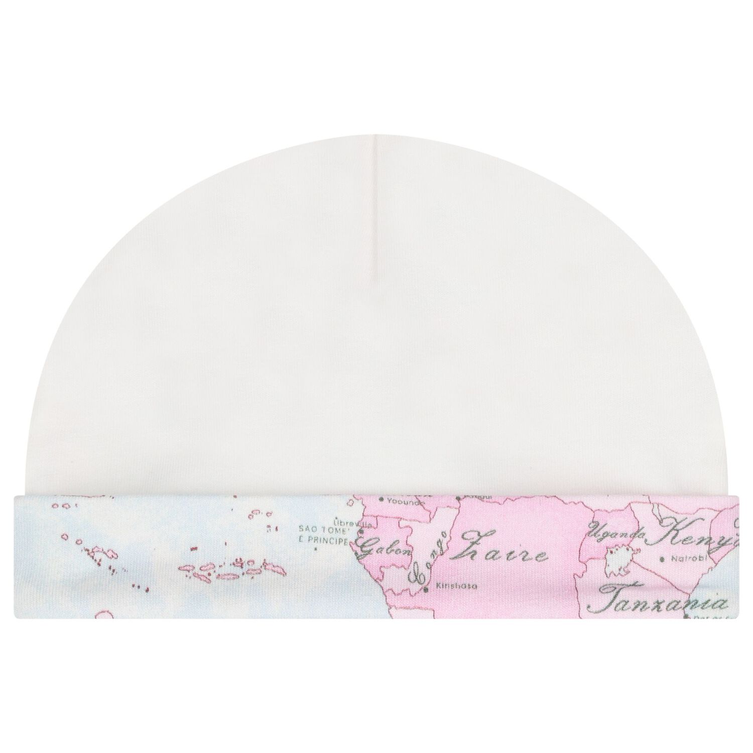 Baby Girls Ivory & Pink Geo Map Babygrow Gift Set, 2, hi-res