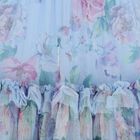 Girls Blue Floral Tulle Dress, 2, hi-res