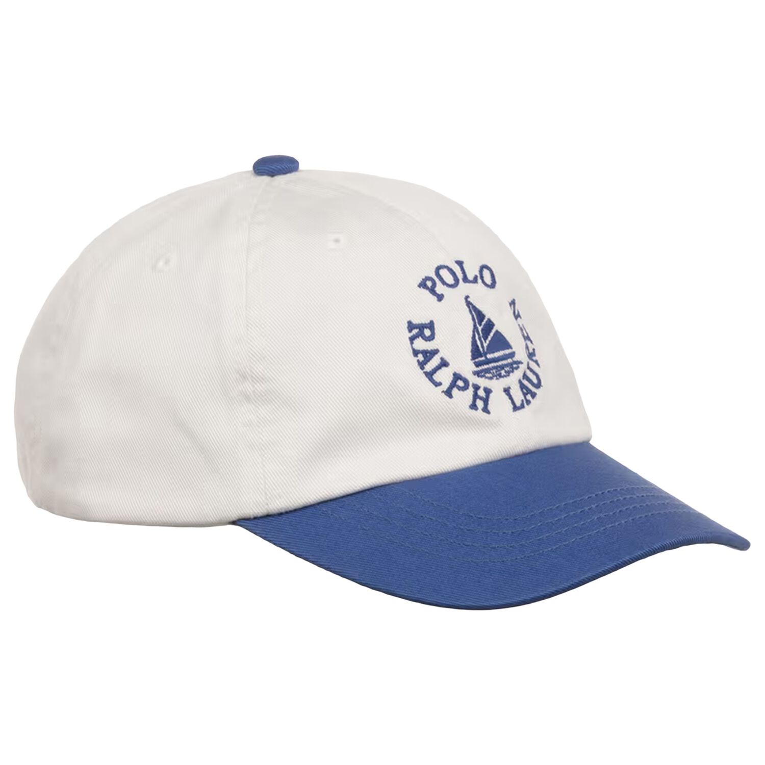 Boys White & Blue Logo Cap, 1, hi-res