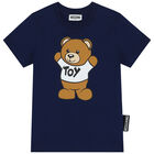 Navy Teddy Bear Logo T-Shirt, 6, hi-res