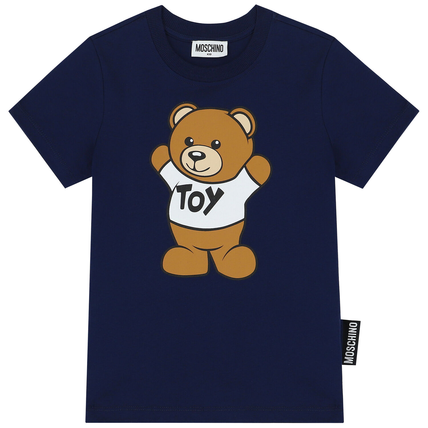 Navy Teddy Bear Logo T-Shirt, 6, hi-res
