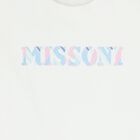 Girls White Logo T-Shirt , 1, hi-res