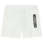White Logo Shorts, 1, hi-res