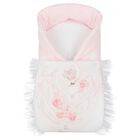 Girls Pink & White Swan Baby Nest, 1, hi-res