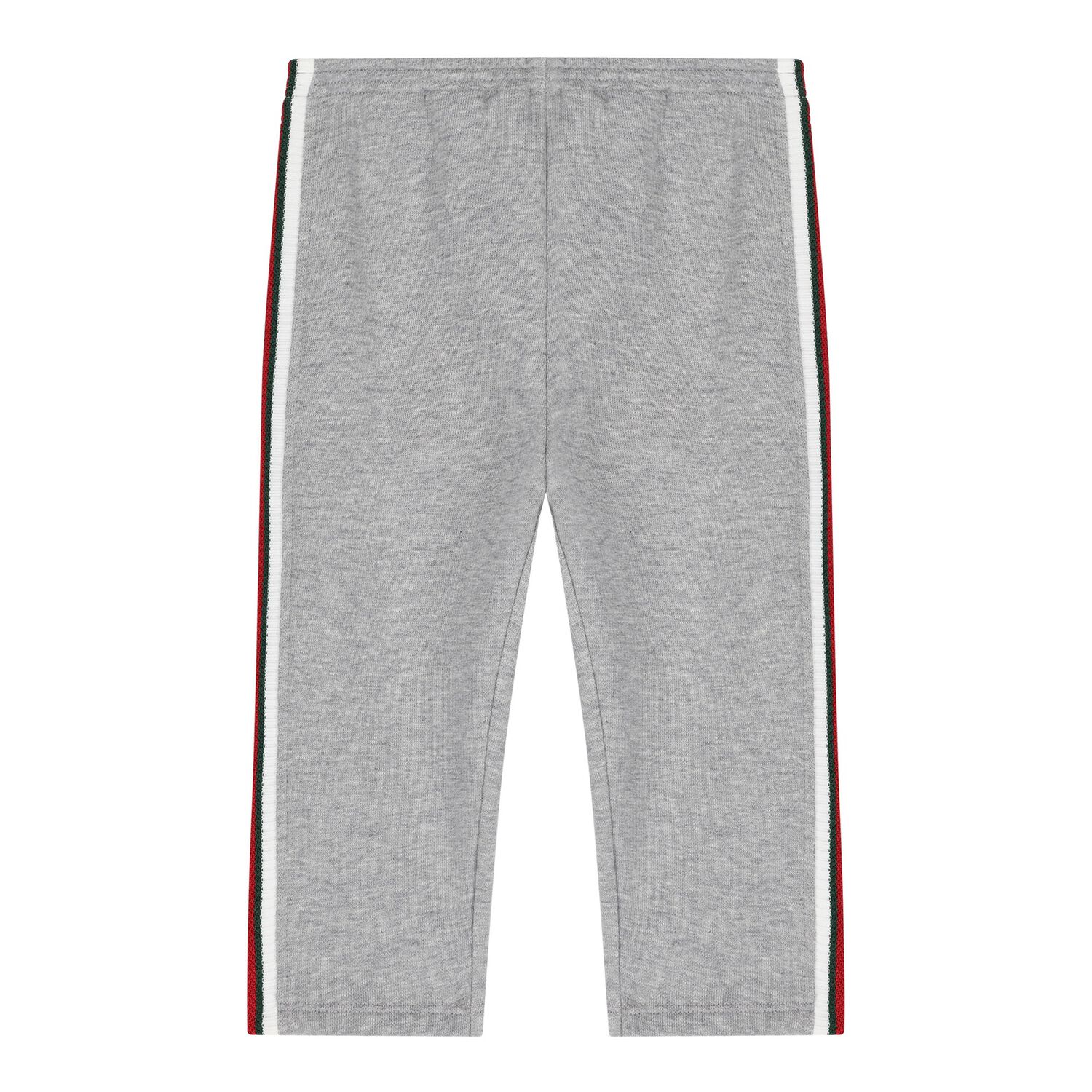 Baby Grey Web Striped Joggers, 1, hi-res