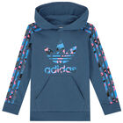 Blue Logo Hooded Top, 1, hi-res
