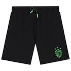 Boys White & Black Logo Shorts Set, 1, hi-res