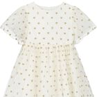 Girls Ivory Logo & Hearts Tulle Dress, 1, hi-res