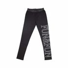Girls Black Logo Leggings, 1, hi-res