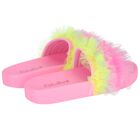 Girls Pink Tulle Sliders, 1, hi-res