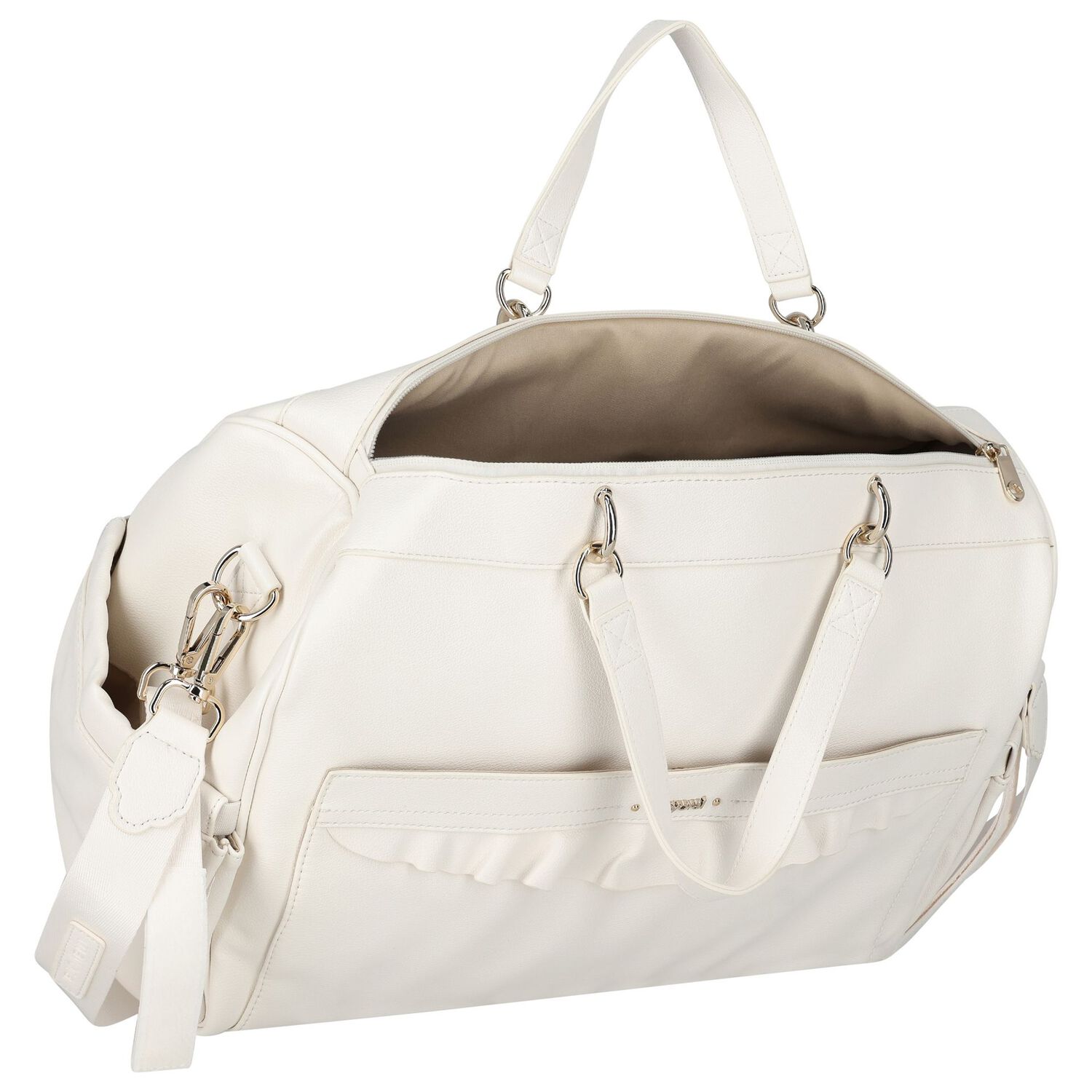 Ivory Logo Baby Changing Bag, 1, hi-res