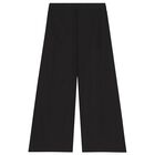 Girls Black Logo Trousers, 1, hi-res