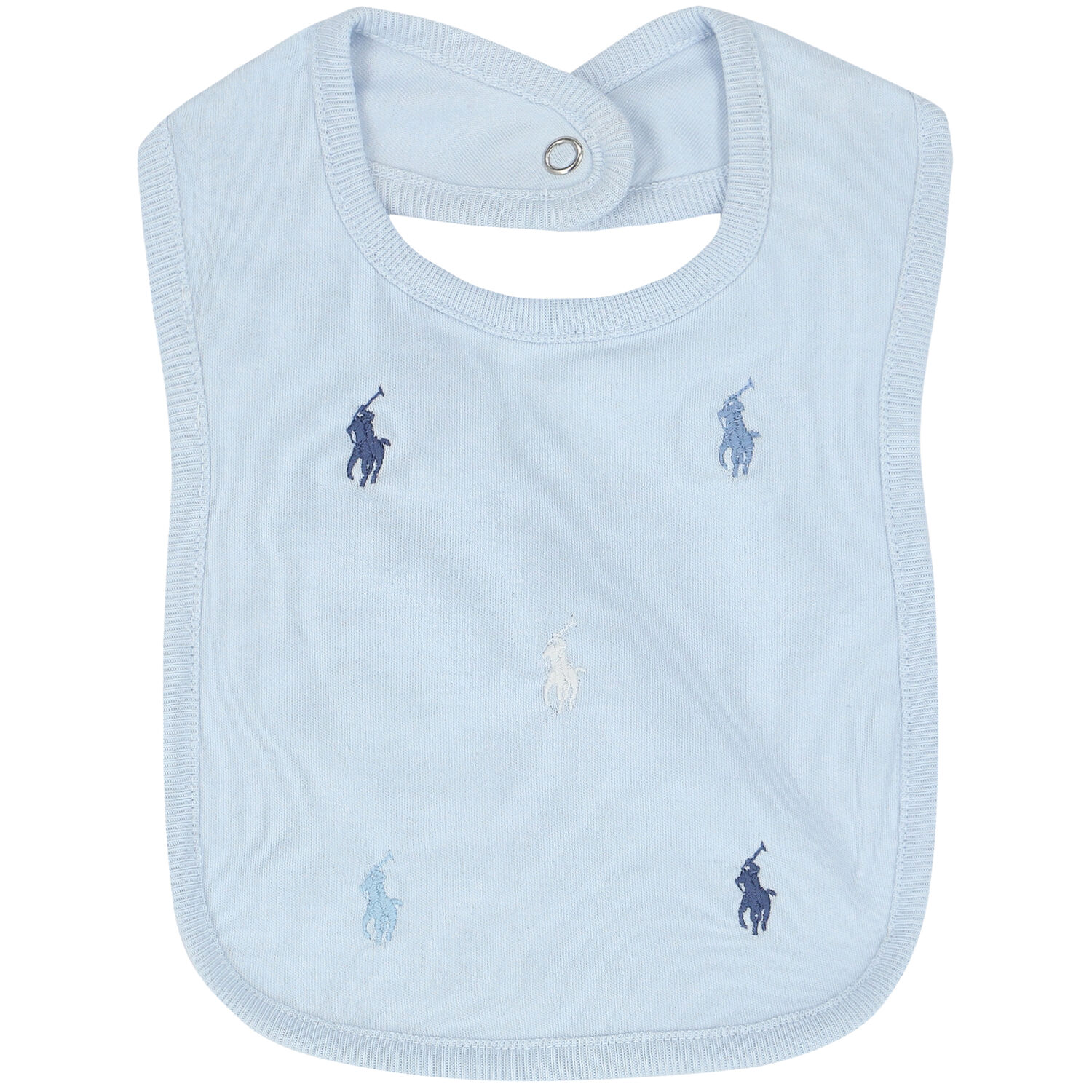 Baby Boys Blue Logo Bib, 1, hi-res image number null