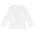 White Logo Cotton T-Shirt, 1, hi-res