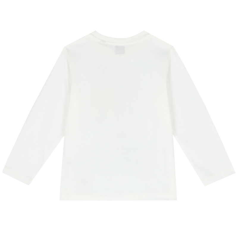 White Logo Cotton T-Shirt, 1, hi-res image number null