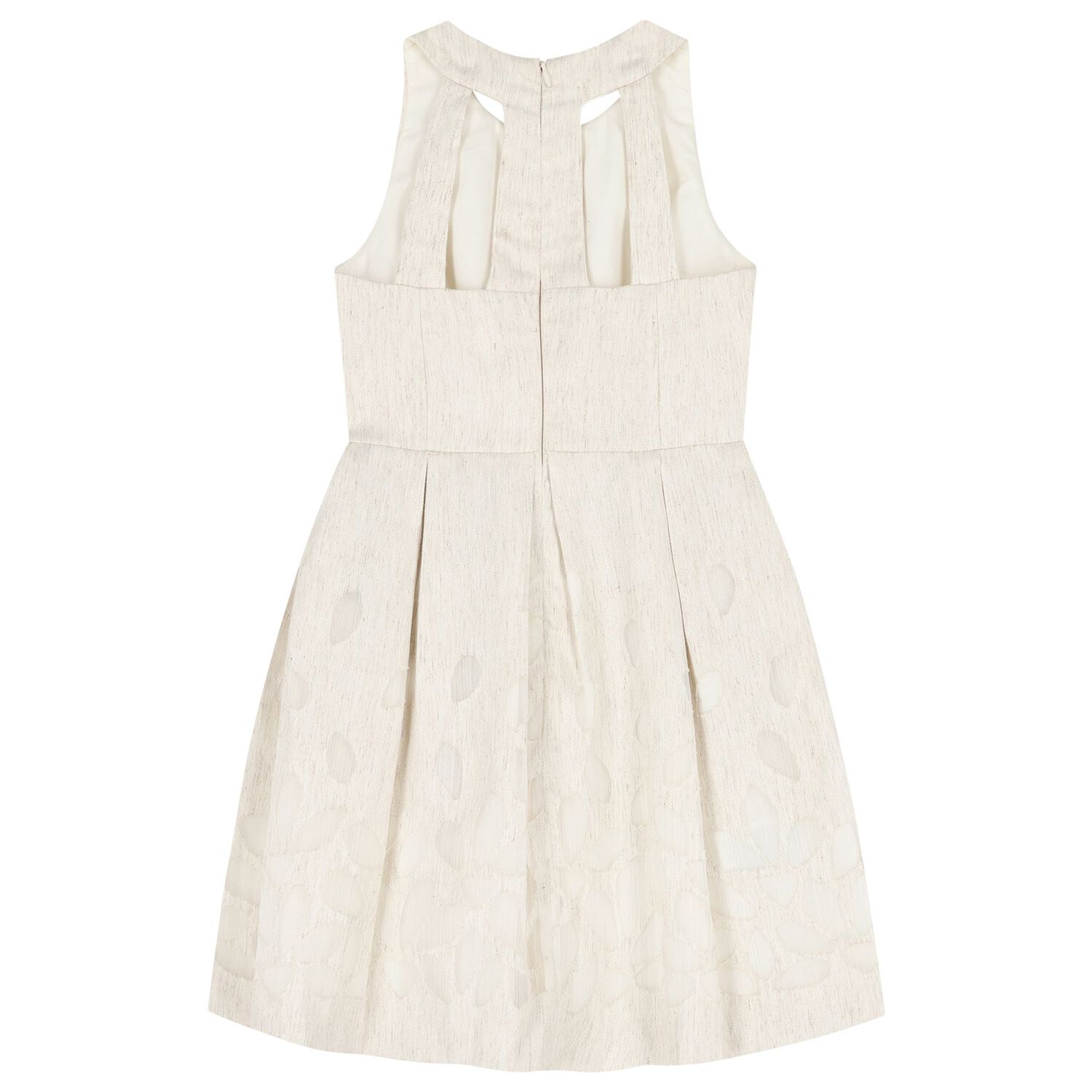 Girls Beige Dress, 2, hi-res