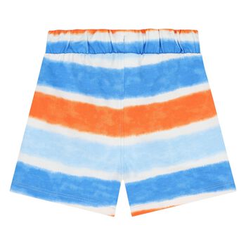 Younger Boys Orange & Blue Striped Shorts