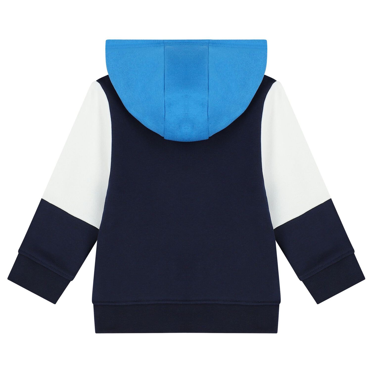Younger Boys White & Navy Blue Tracksuit, 1, hi-res image number null