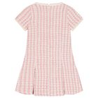 Girls Pink & Ivory Tweed Dress, 1, hi-res