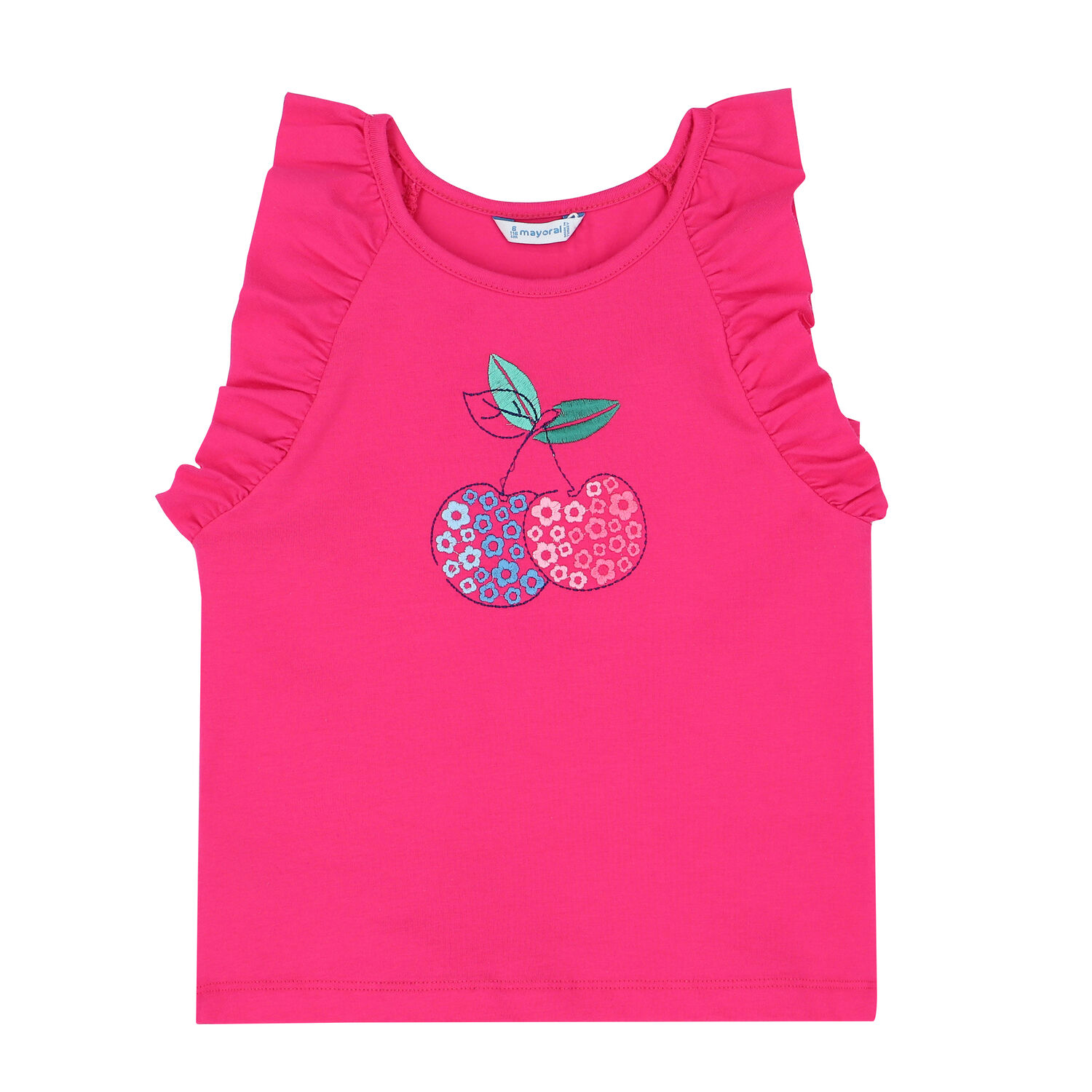 Girls Pink Embroidered Shorts Set, 2, hi-res