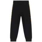 Black & Beige Check Joggers, 1, hi-res