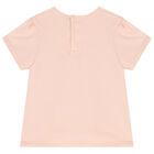 Younger Girls Pink Logo T-Shirt, 1, hi-res