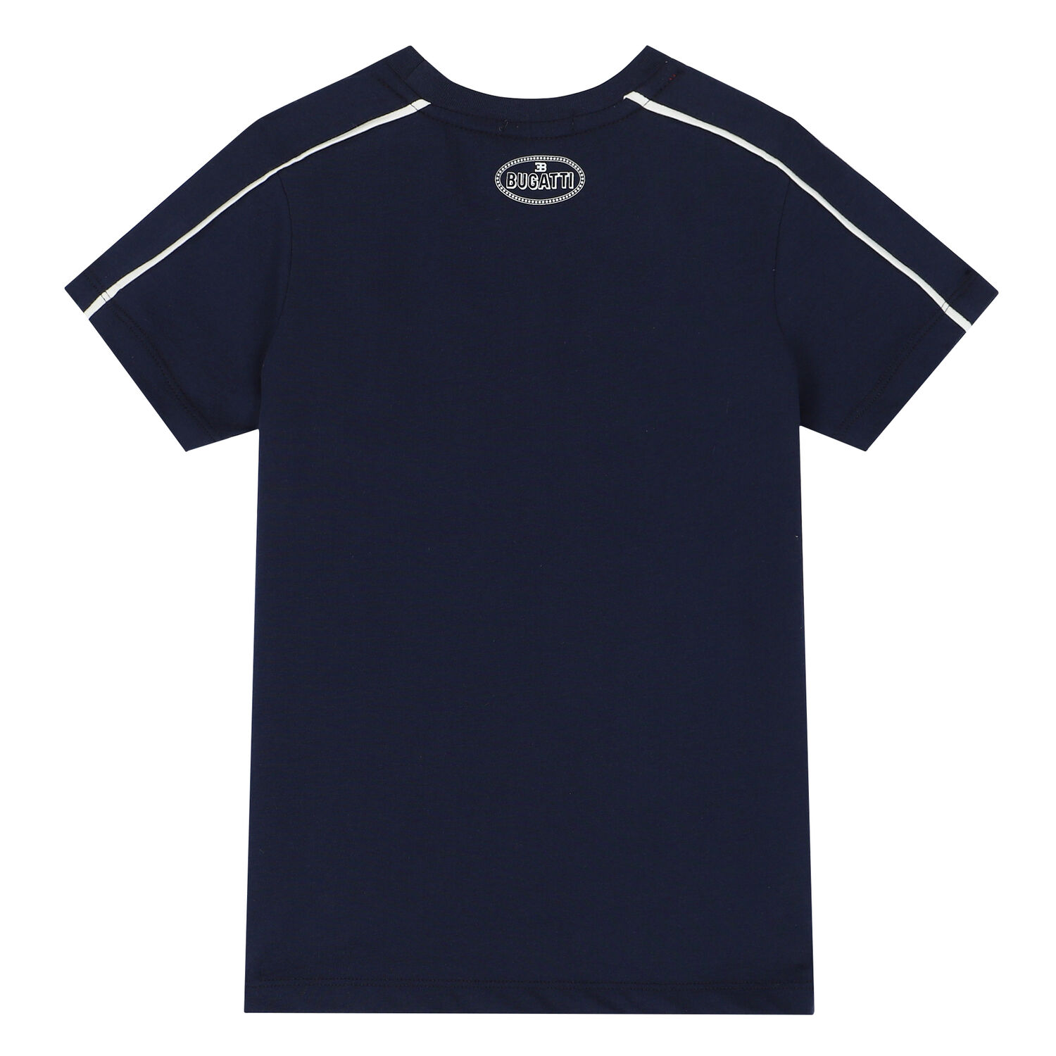 Boys Navy & White Logo T-Shirt, 3, hi-res