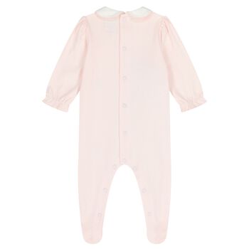 Baby Girls Pink Floral Babygrow