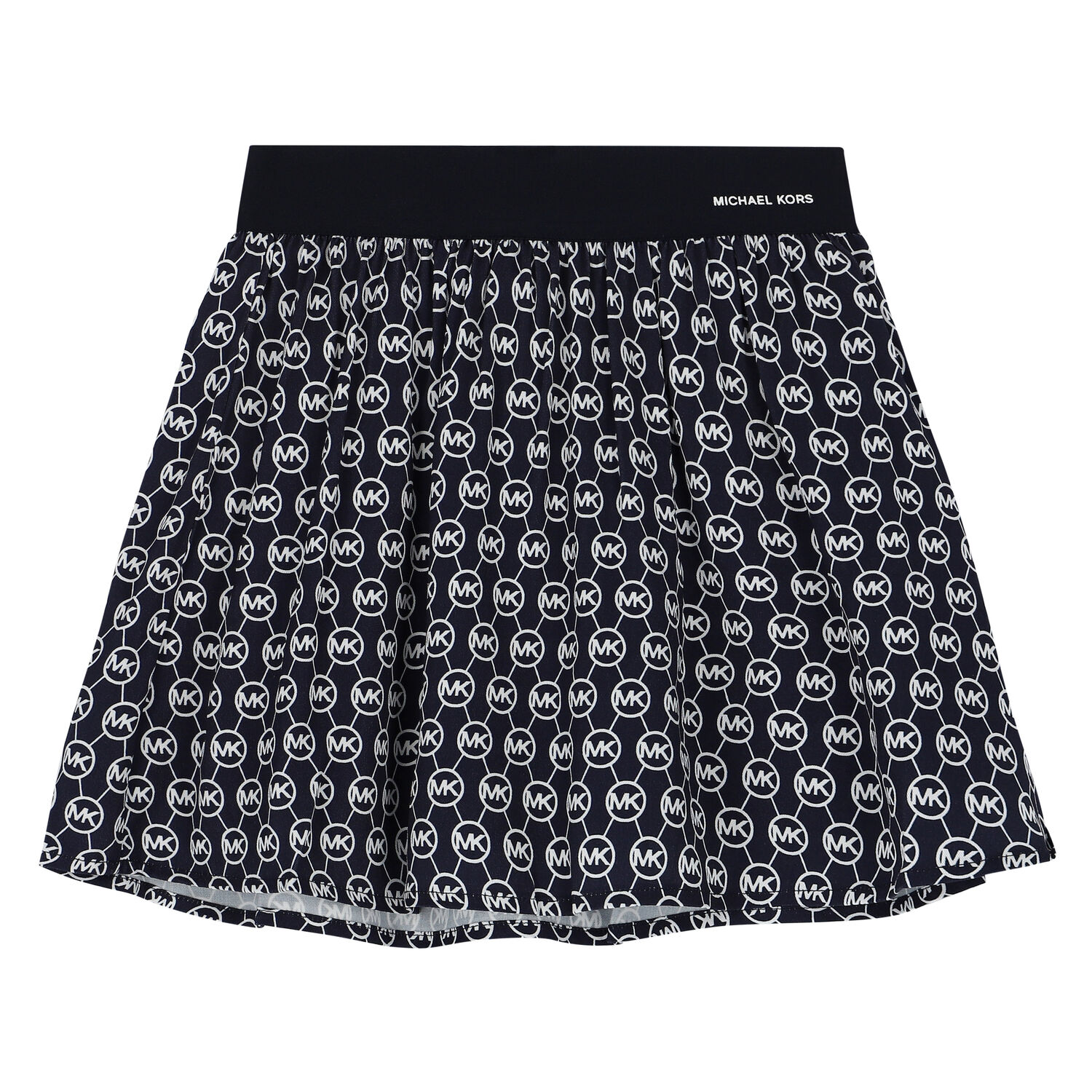 Girls Navy Logo Skirt, 1, hi-res