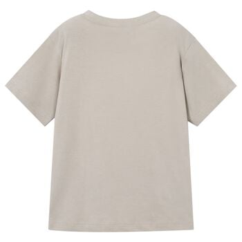 Boys Beige Logo T-Shirt