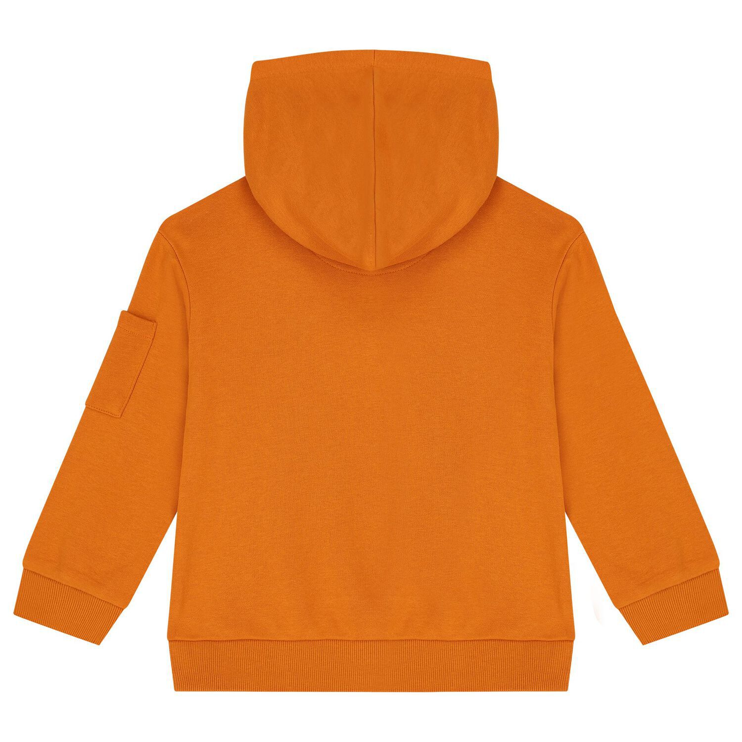 Boys Orange Hooded Top, 1, hi-res image number null