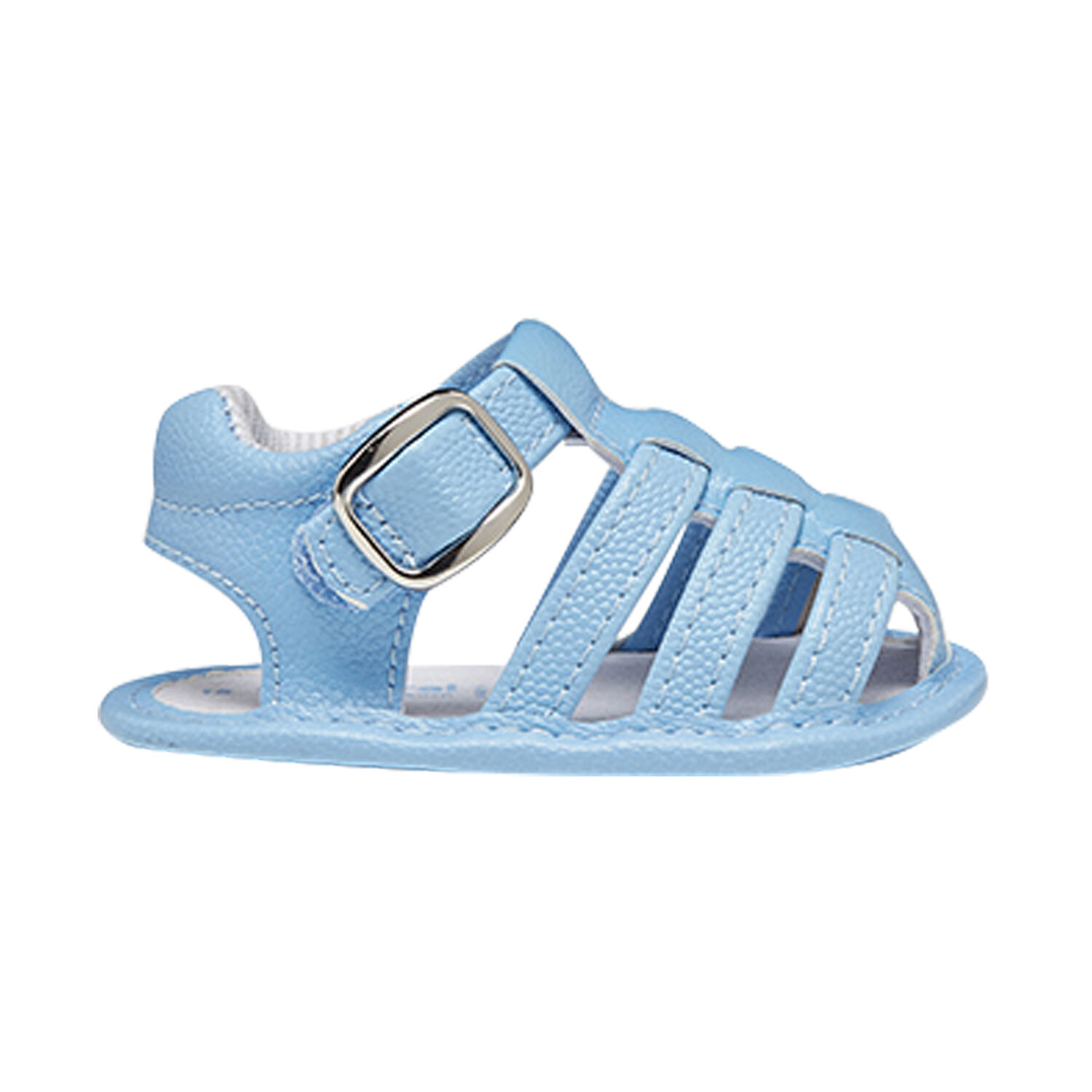 Baby Boys Blue Sandals, 4, hi-res