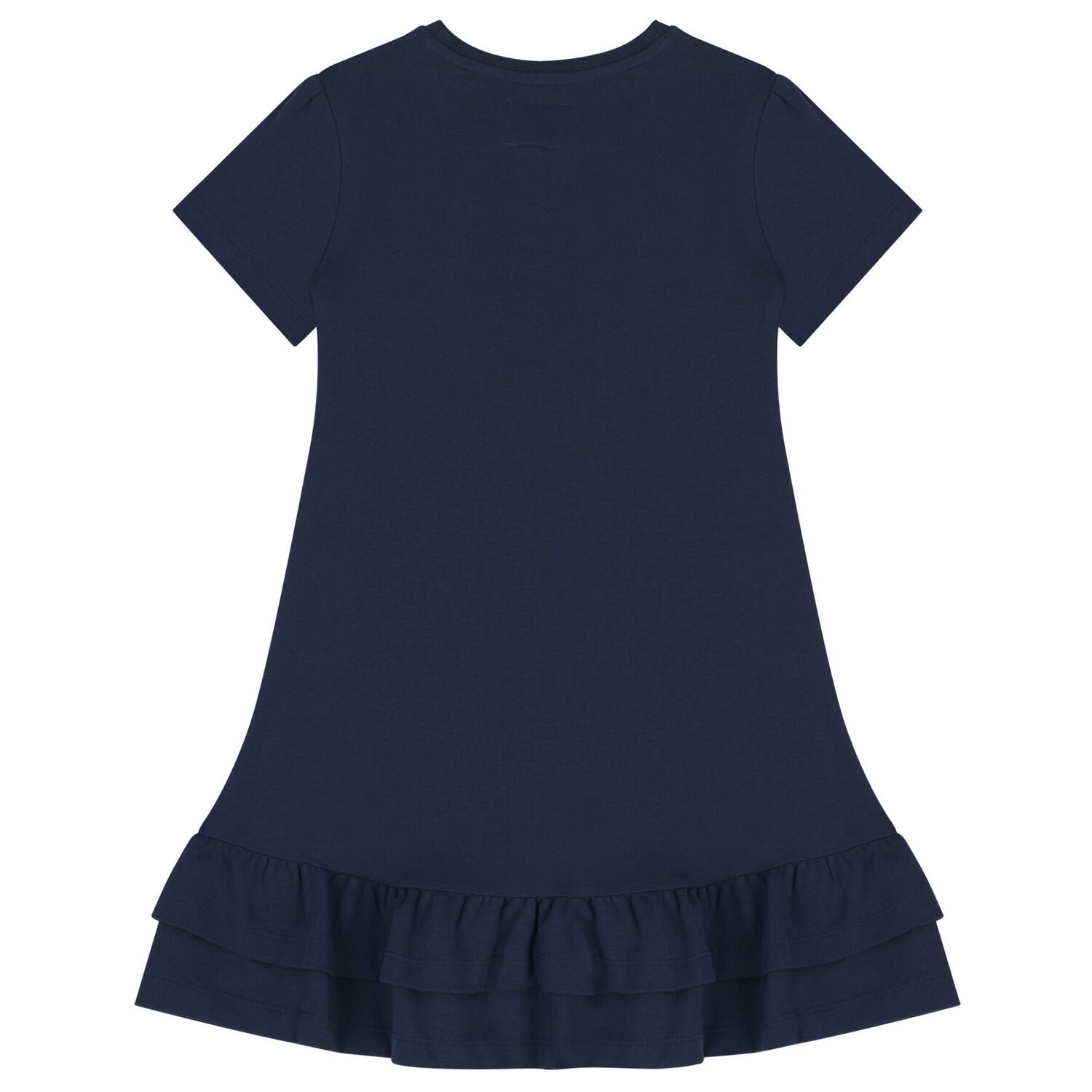 Girls Navy Blue Logo Dress, 2, hi-res