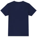 Boys Navy Logo T-Shirt, 2, hi-res