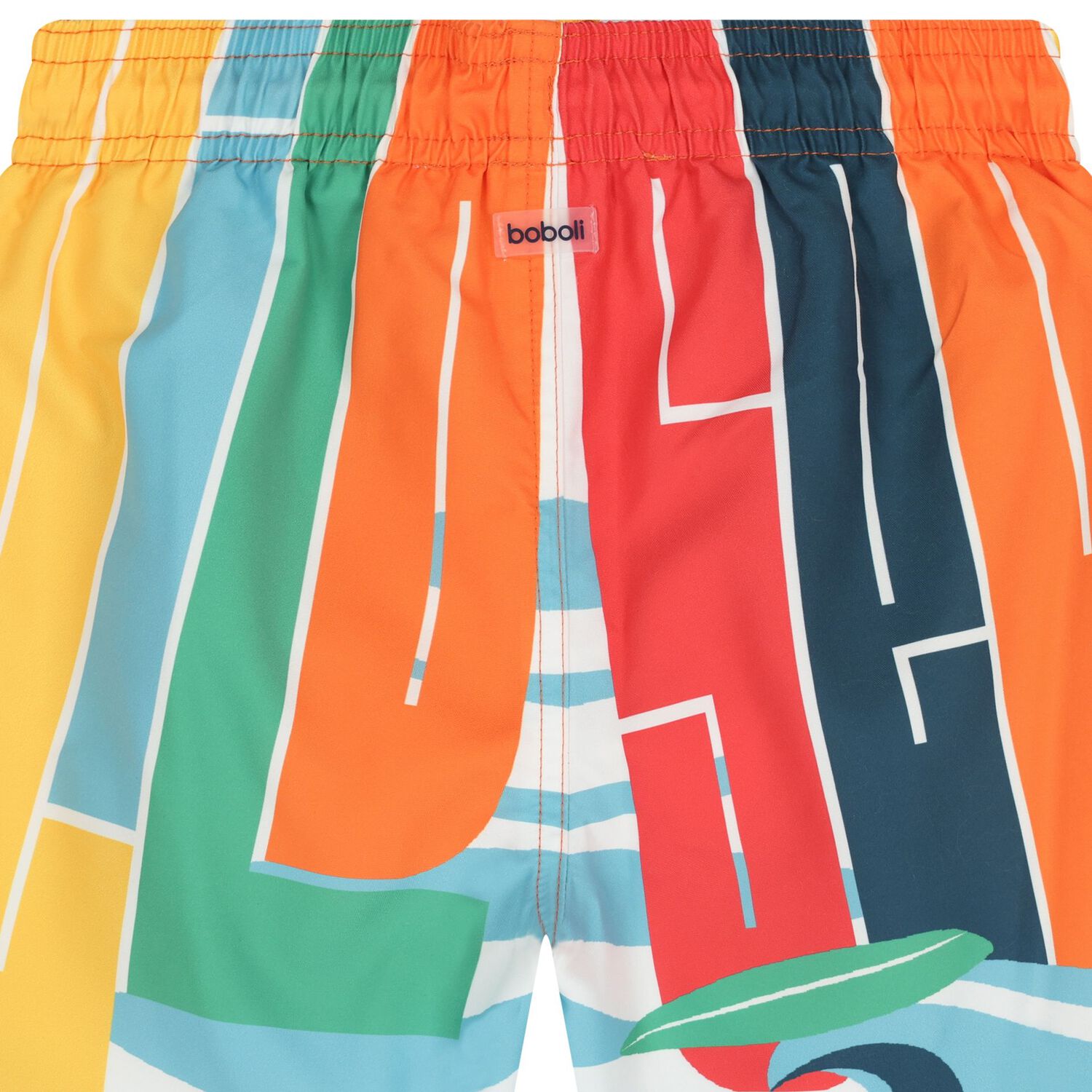 Boys Multi-Coloured Swim Shorts, 1, hi-res