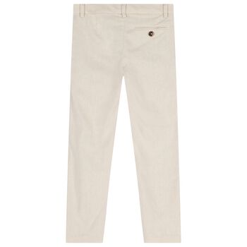 Boys Beige Trousers