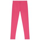 Girls Pink Logo Leggings, 2, hi-res