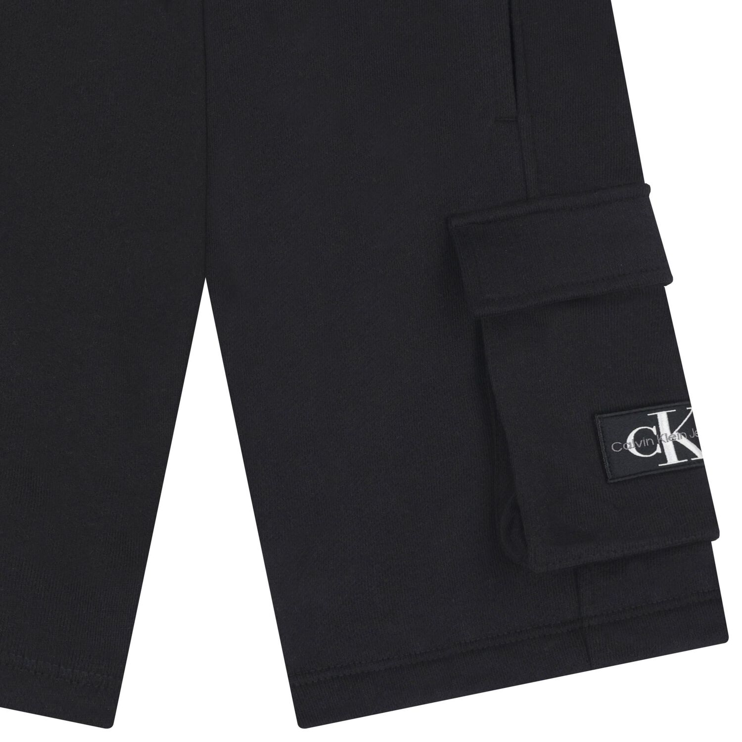 Boys Black Logo Shorts, 1, hi-res