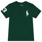 Boys Green Logo T-Shirt, 1, hi-res