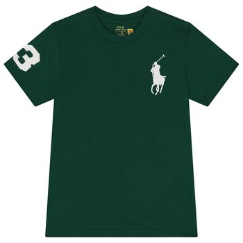 Boys Green Logo T-Shirt