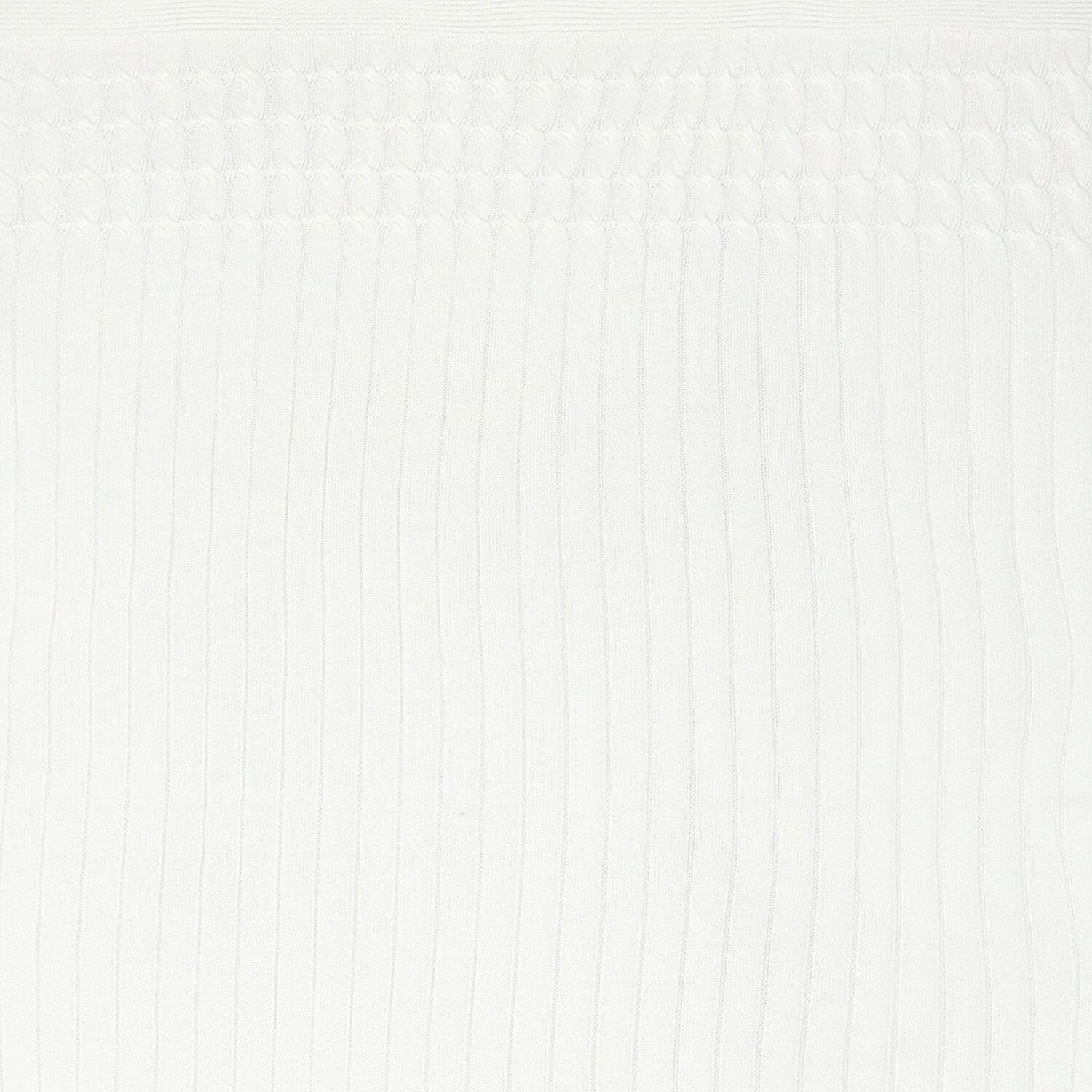 White Knit Baby Blanket, 3, hi-res