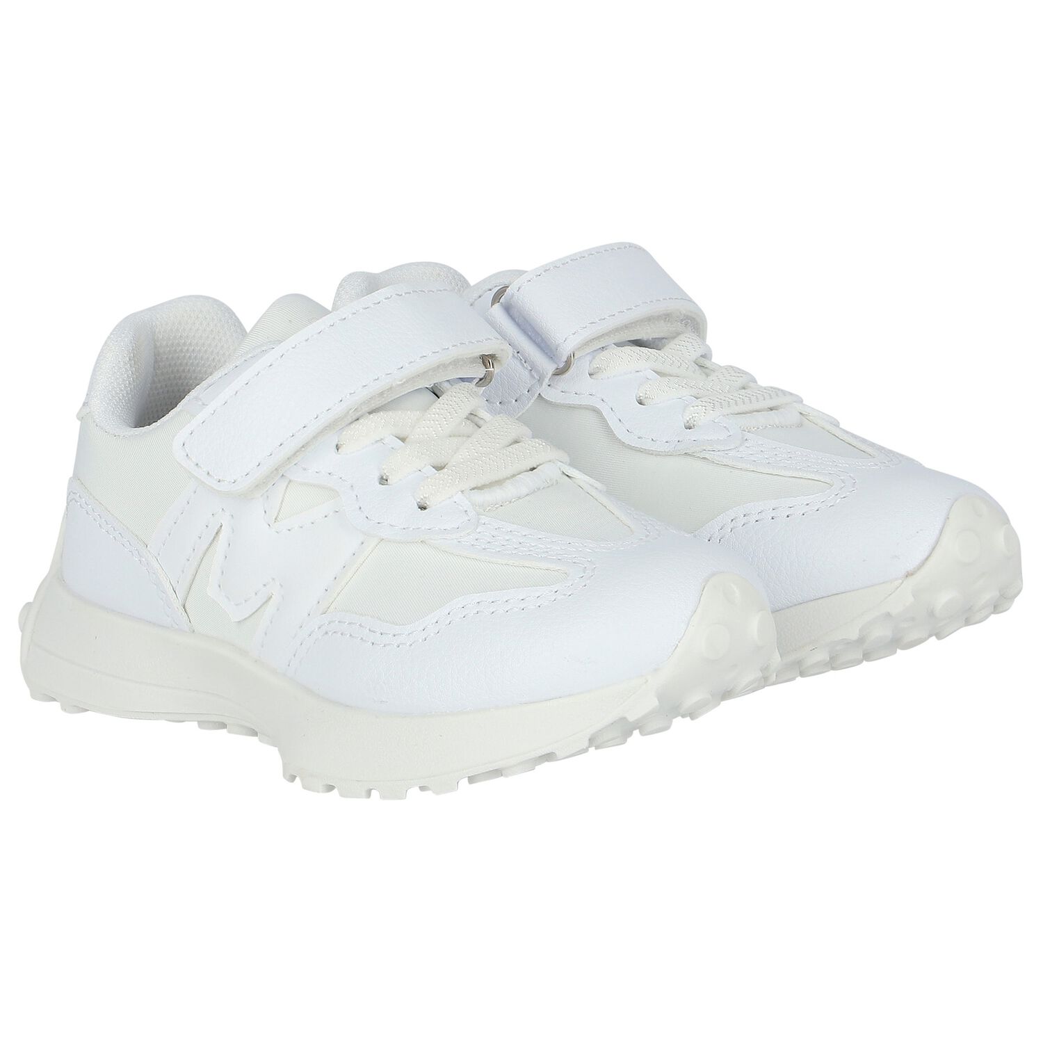 Boys White Logo Trainers, 1, hi-res image number null