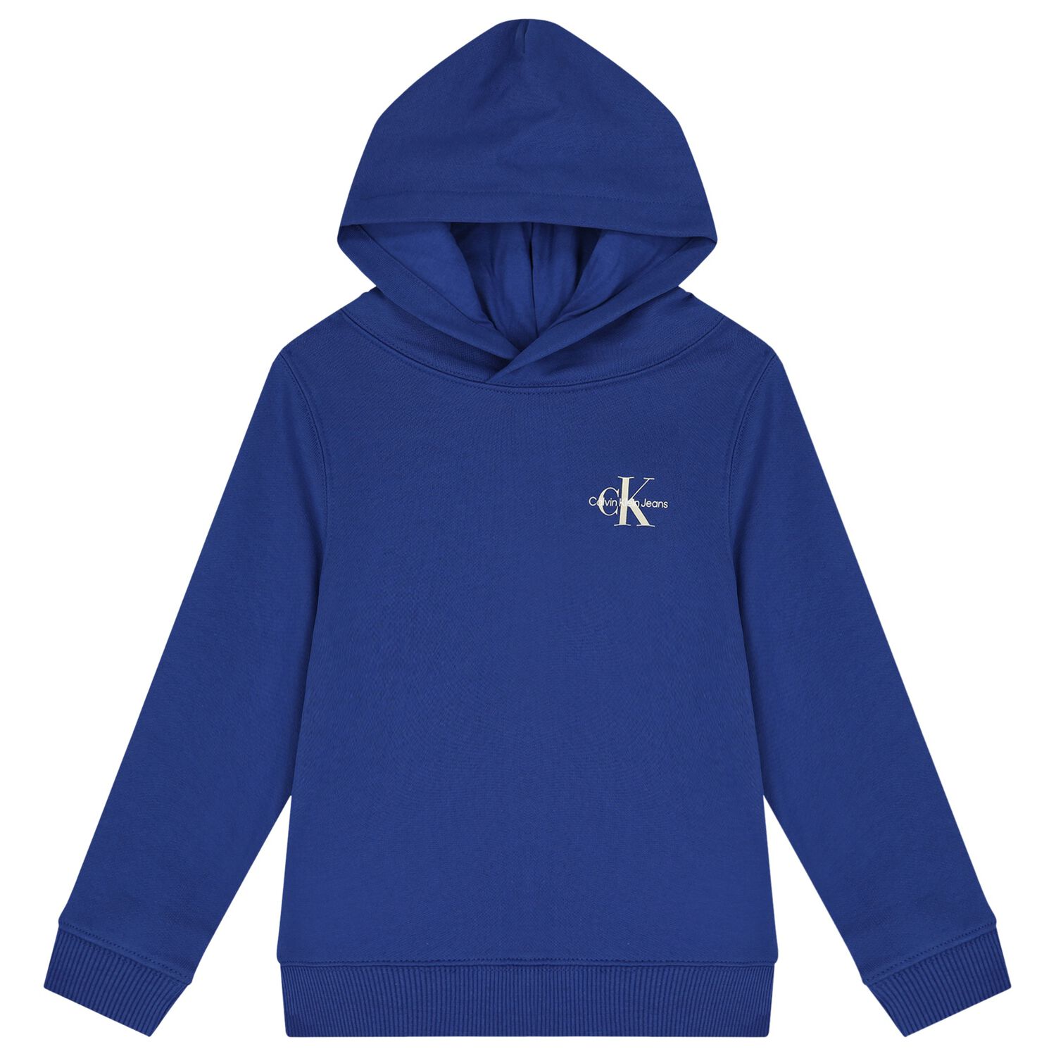 Boys Blue Logo Hooded Top, 3, hi-res