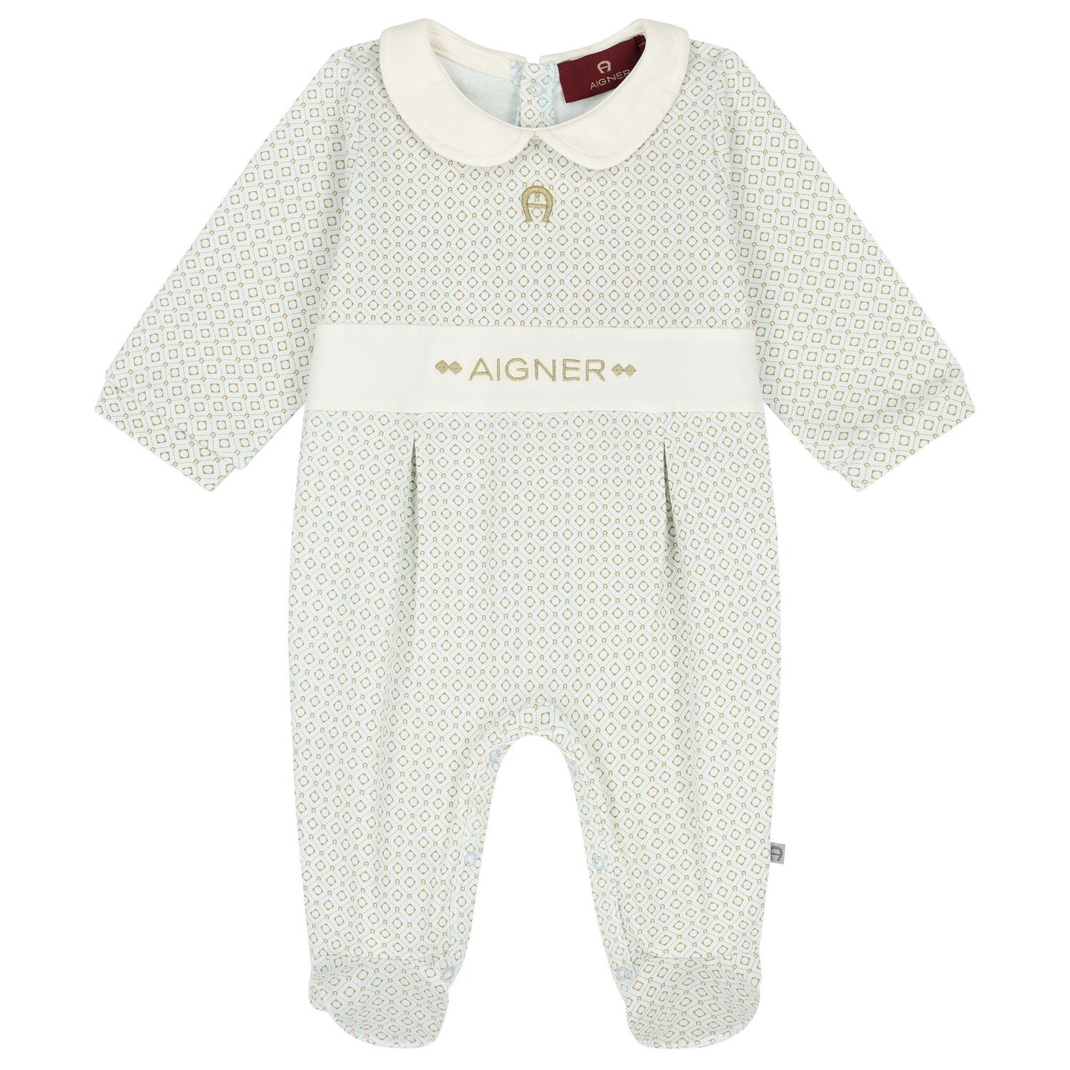 Baby Boys Blue Logo Babygrow Gift Set, 1, hi-res